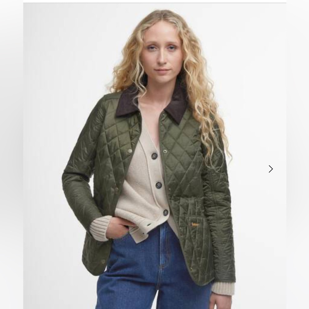 Barbour Olive Annandale Quilted Jacket